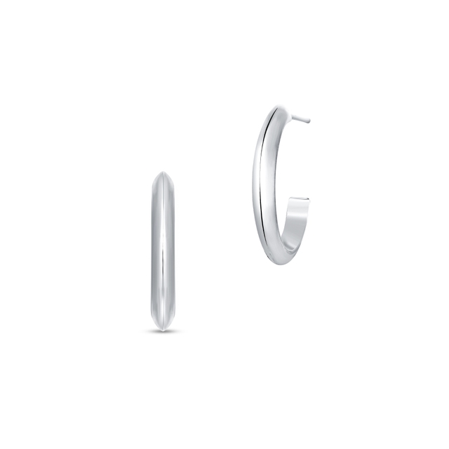 Kolczyki srebrne koła