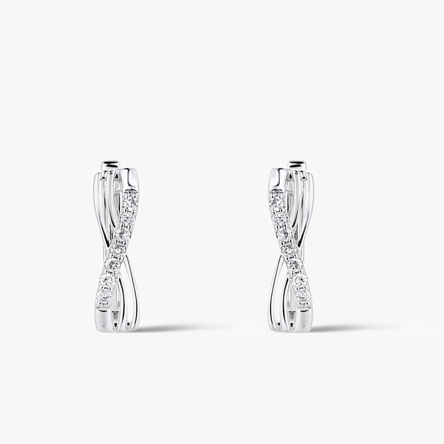 Kolczyki złote z diamentami