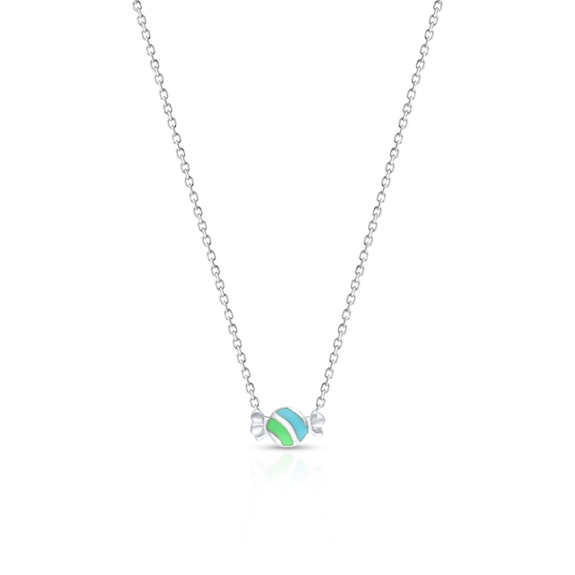 Naszyjnik srebrny cukierek