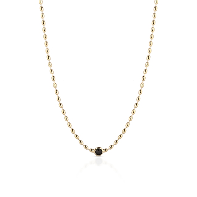 Naszyjnik srebrny pozłacany z cyrkonią