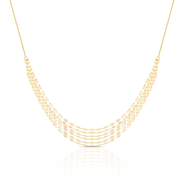 Naszyjnik złoty kaskadowy