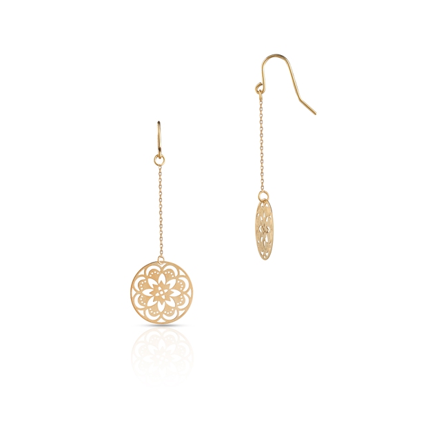 Kolczyki złote arabeska