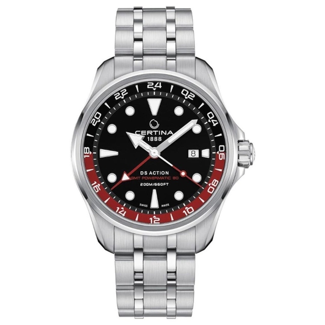 ZEGAREK CERTINA DS ACTION GMT POWERMATIC 80