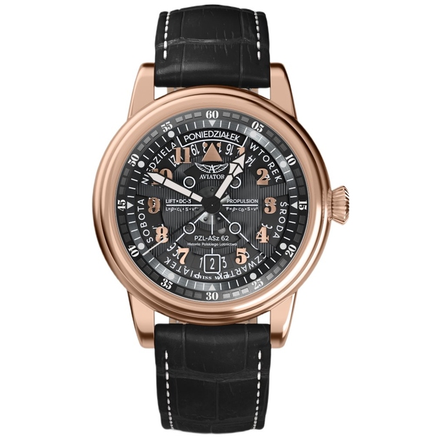 ZEGAREK AVIATOR DOUGLAS DAY-DATE MECA-41 POLSKA EDYCJA