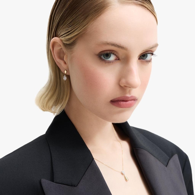 Kolczyki złote z diamentami Nuova