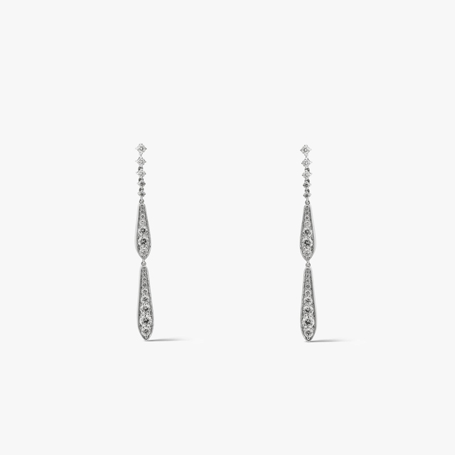 Kolczyki białe złoto z brylantami