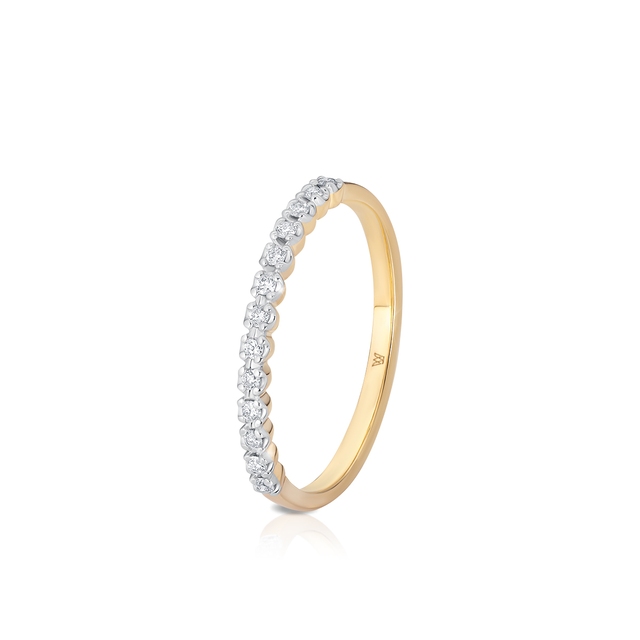 Pierścionek złoty z diamentami