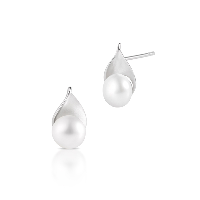 Kolczyki srebrne z perłami