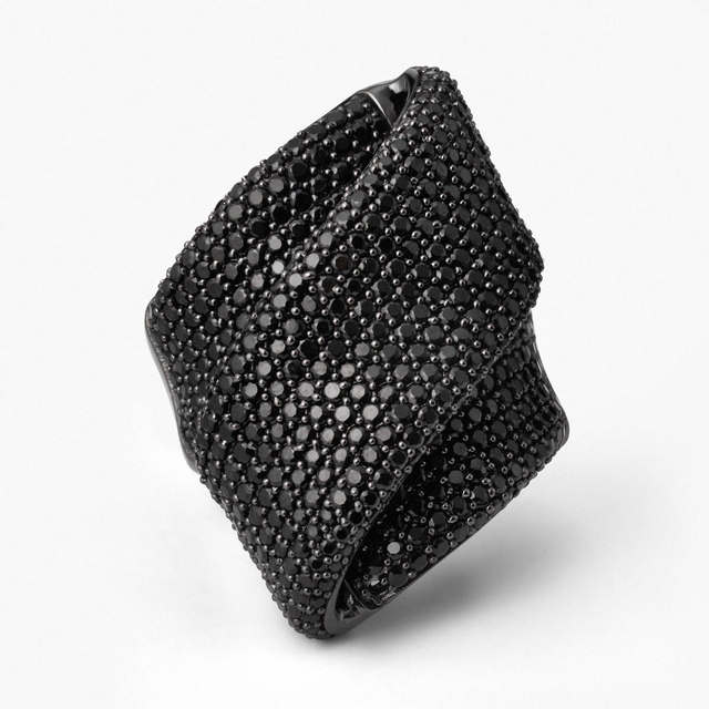 Pierścionek srebrny Meteory