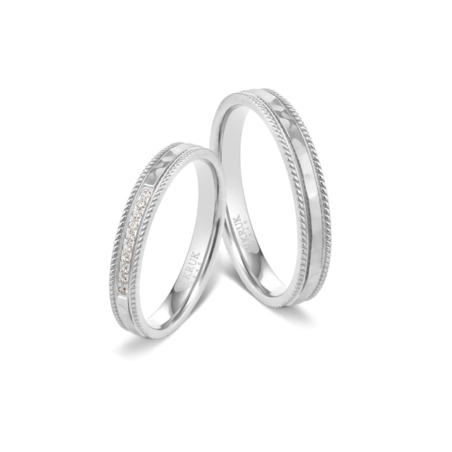 Komplet obrączek złotych MYSTIC