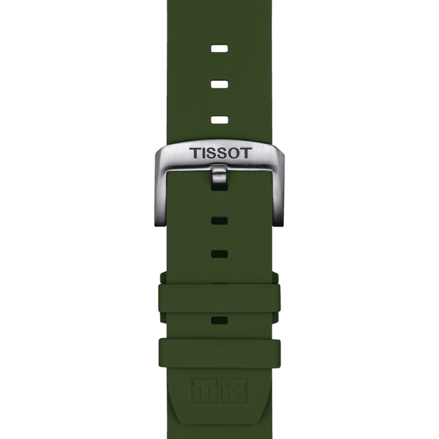 Silikonowy pasek khaki Tissot 22 mm