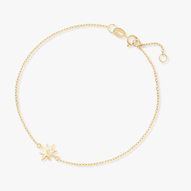 Bransoleta złota z gwiazdką