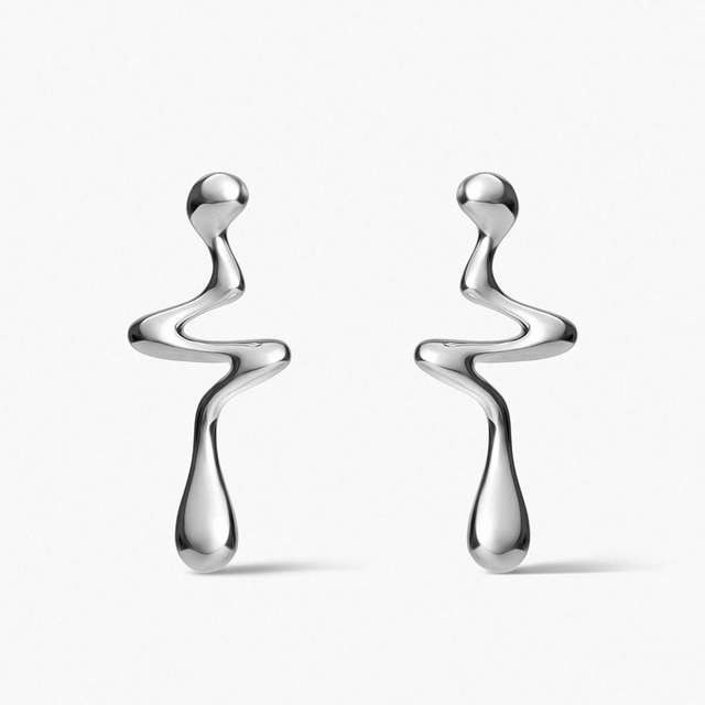 Kolczyki srebrne Modern