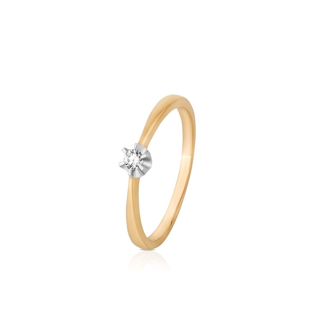 Pierścionek zaręczynowy złoty W.KRUK