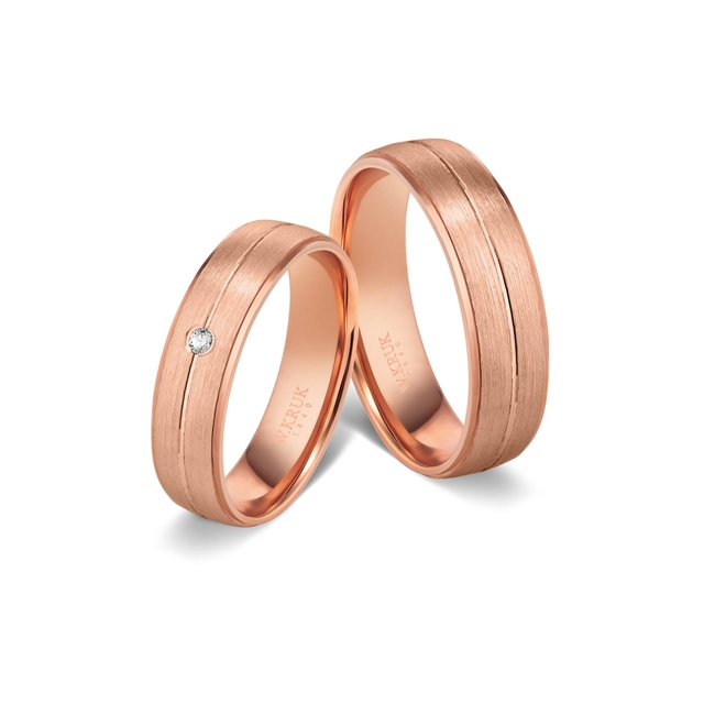 Obrączka złota ROSSA