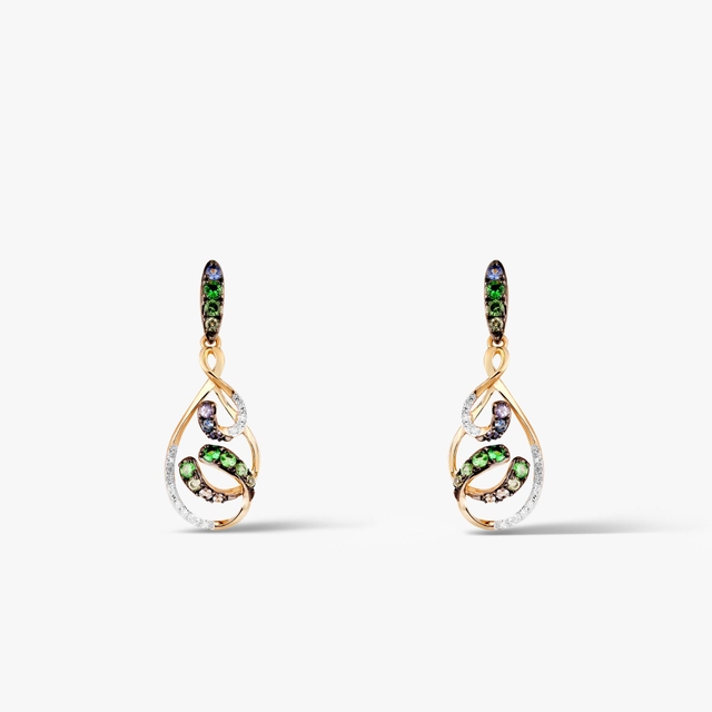 Kolczyki złote Preludium Paradise Birds