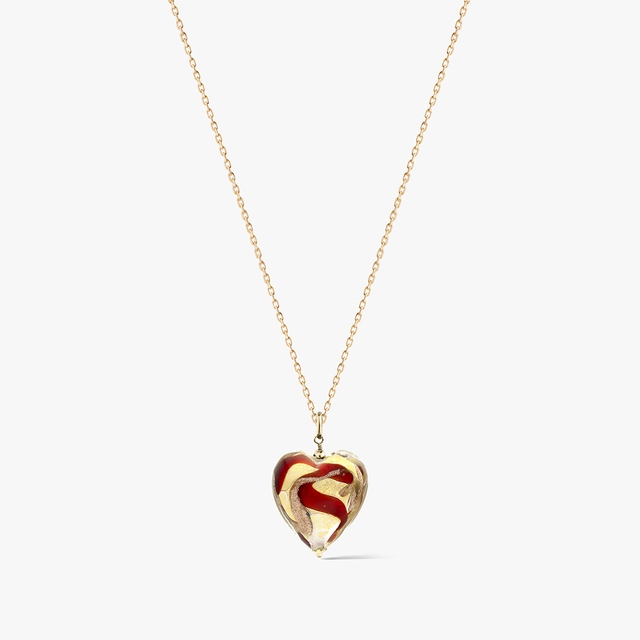 KOMPLET MURANO CZERWONY