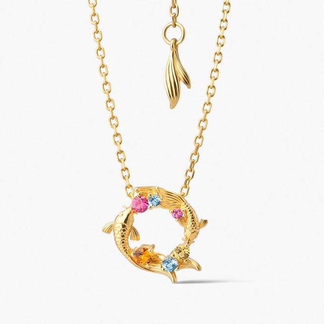 Naszyjnik srebrny KOI