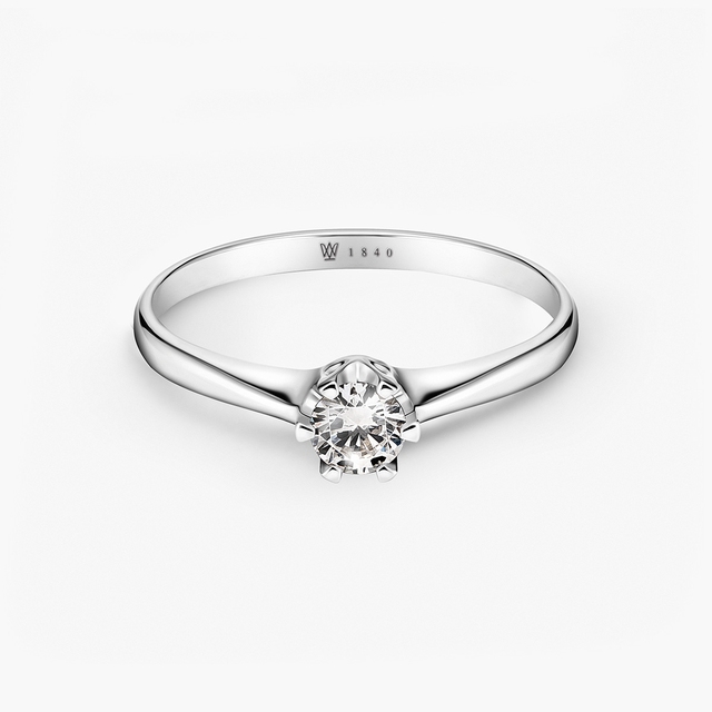 Pierścionek zaręczynowy złoty Jedyny