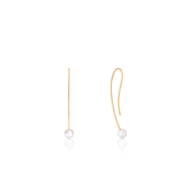 Kolczyki złote z perłami