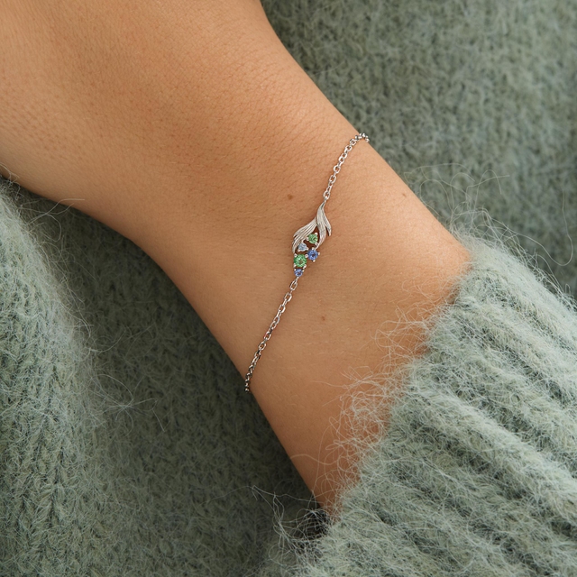 Bransoleta srebrna KOI