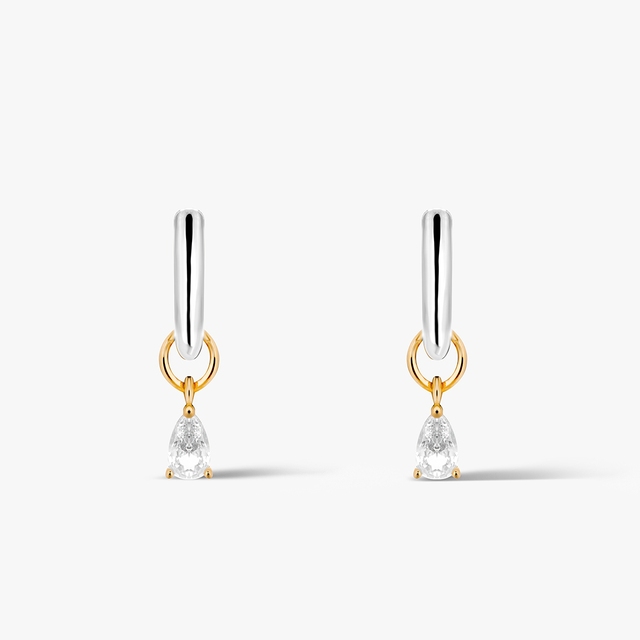 Kolczyki srebrne z cyrkoniami