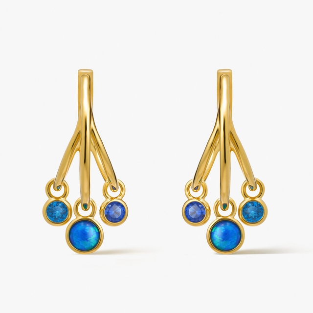 Kolczyki srebrne Alchemia