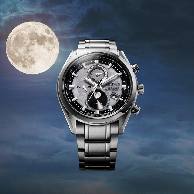 ZEGAREK CITIZEN TSUKI-YOMI RADIO CONTROLLED MOONPHASE