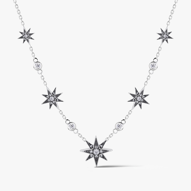 Naszyjnik srebrny Royal Star