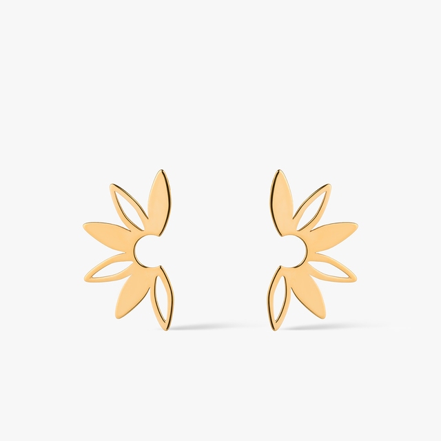 Kolczyki srebrne pozłacane