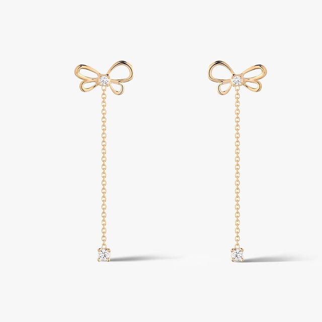 Kolczyki złote z cyrkoniami