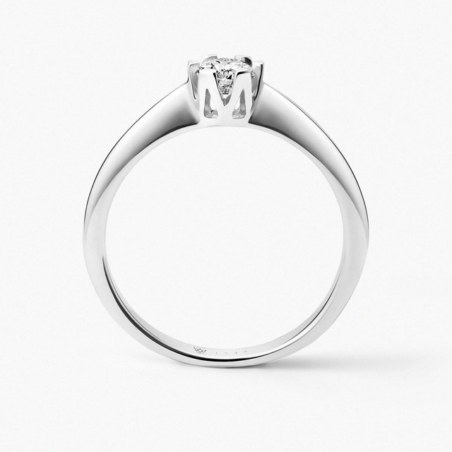 Pierścionek złoty zaręczynowy Jedyny