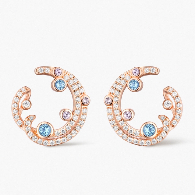 Kolczyki srebrne Balerina