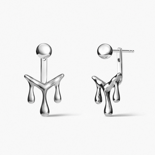 Kolczyki srebrne Modern