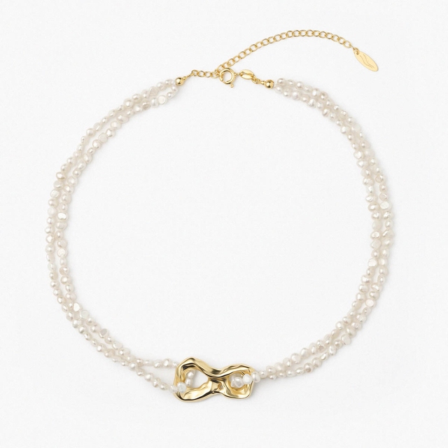 Naszyjnik srebrny Follow