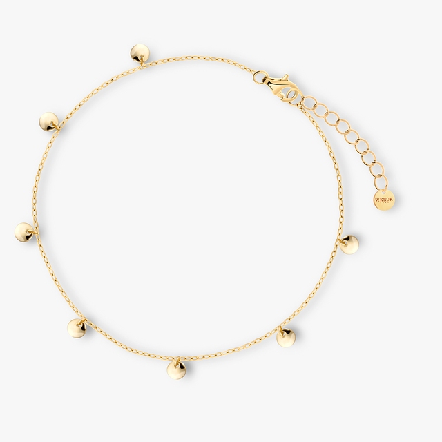 Bransoleta srebrna na nogę