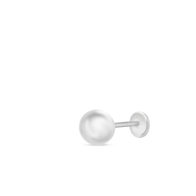 Kolczyk srebrny kulka