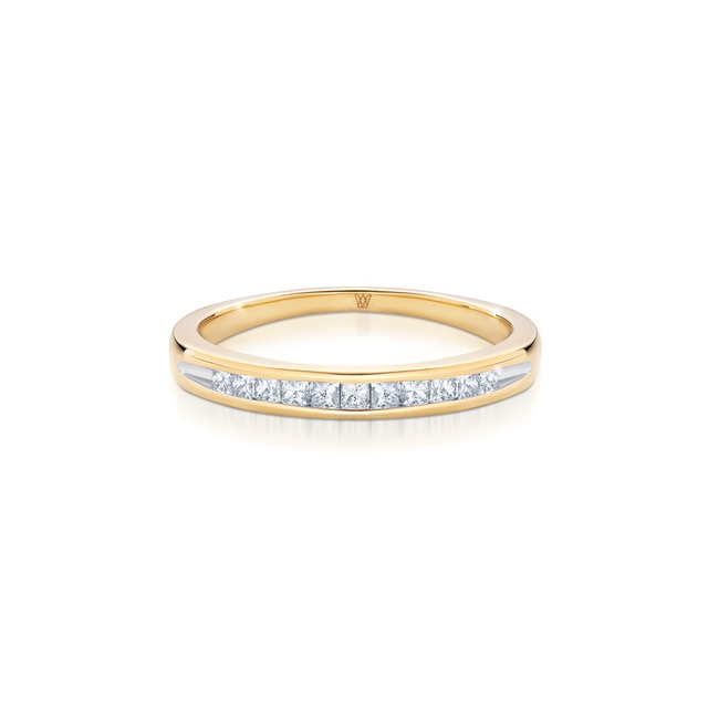 Pierścionek złoty z diamentami