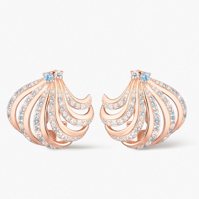 Kolczyki srebrne Balerina