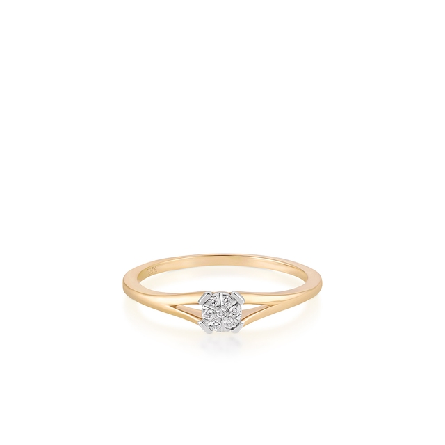 Pierścionek zaręczynowy z brylantem