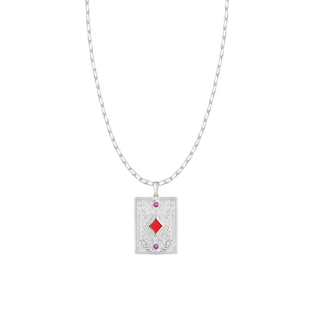 Wisiorek Karta Karo Wonderland