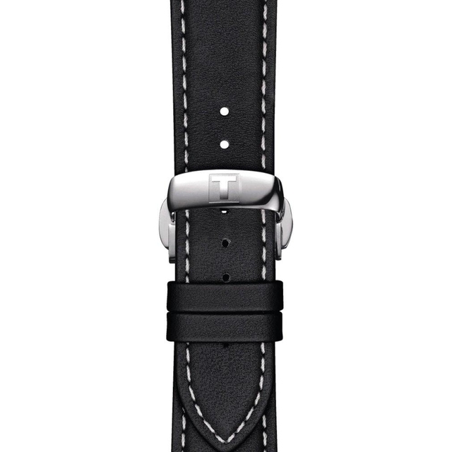 Skórzany czarny pasek Tissot 21 mm