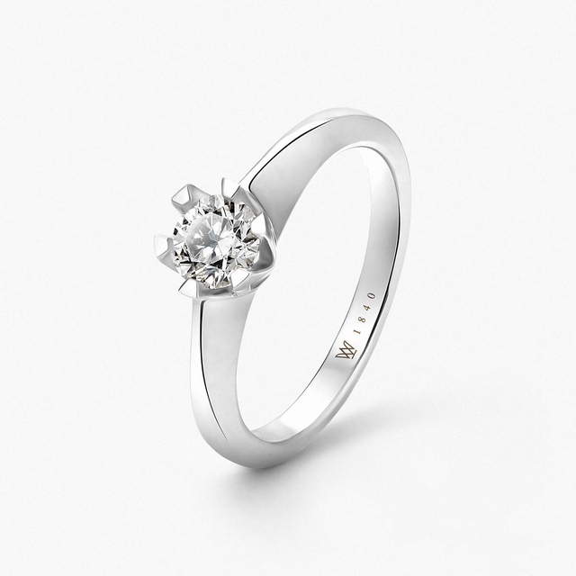 Pierścionek złoty zaręczynowy Jedyny