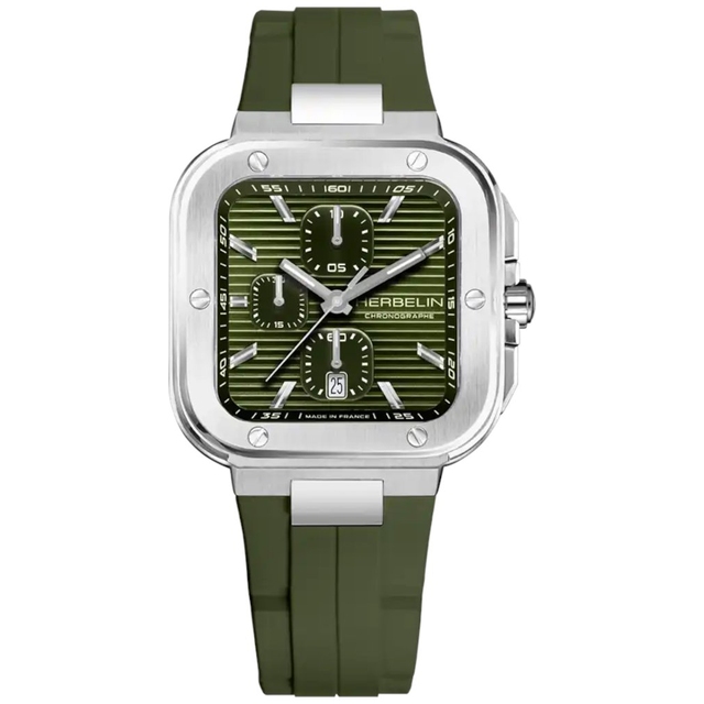 ZEGAREK HERBELIN CAP CAMARAT SQUARE CHRONOGRAPH