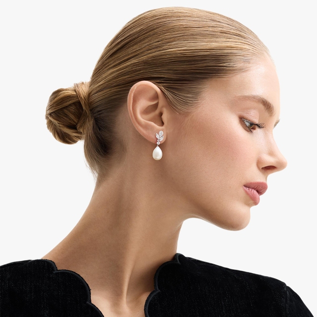 Kolczyki złote z perłą Ceremonials