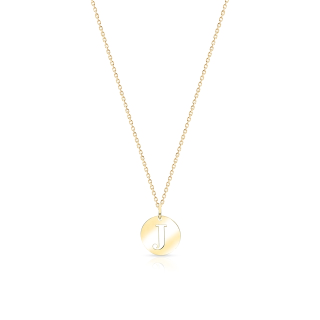 Wisiorek złoty literka J