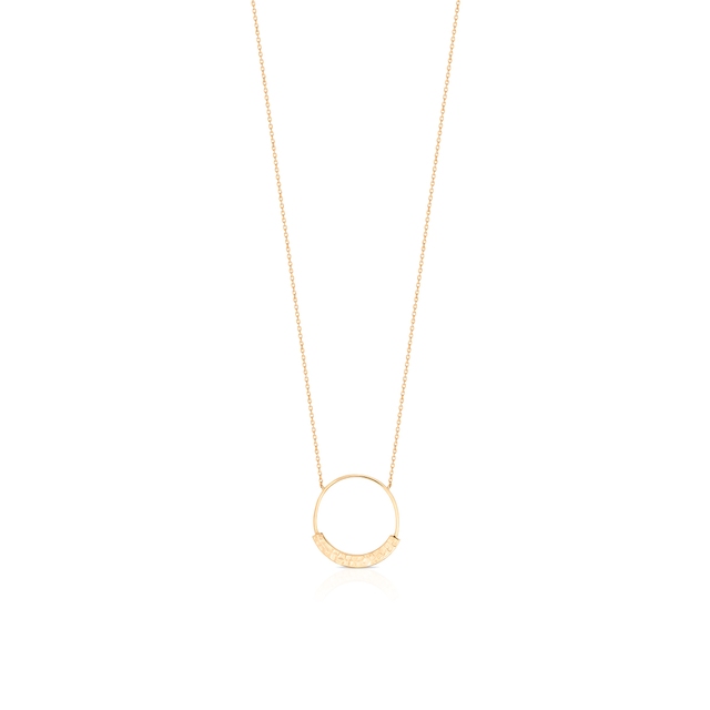 Naszyjnik mosiężny z kółkiem