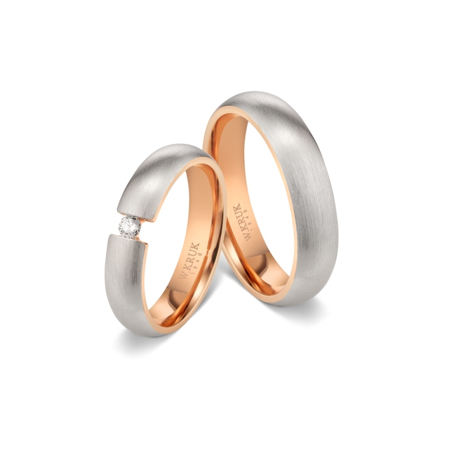 Komplet obrączek złotych ROSSANO