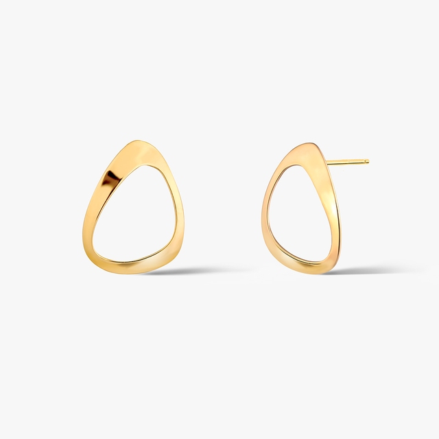 Kolczyki srebrne pozłacane