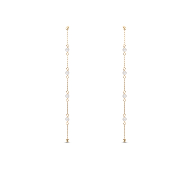 Kolczyki złote z perłami